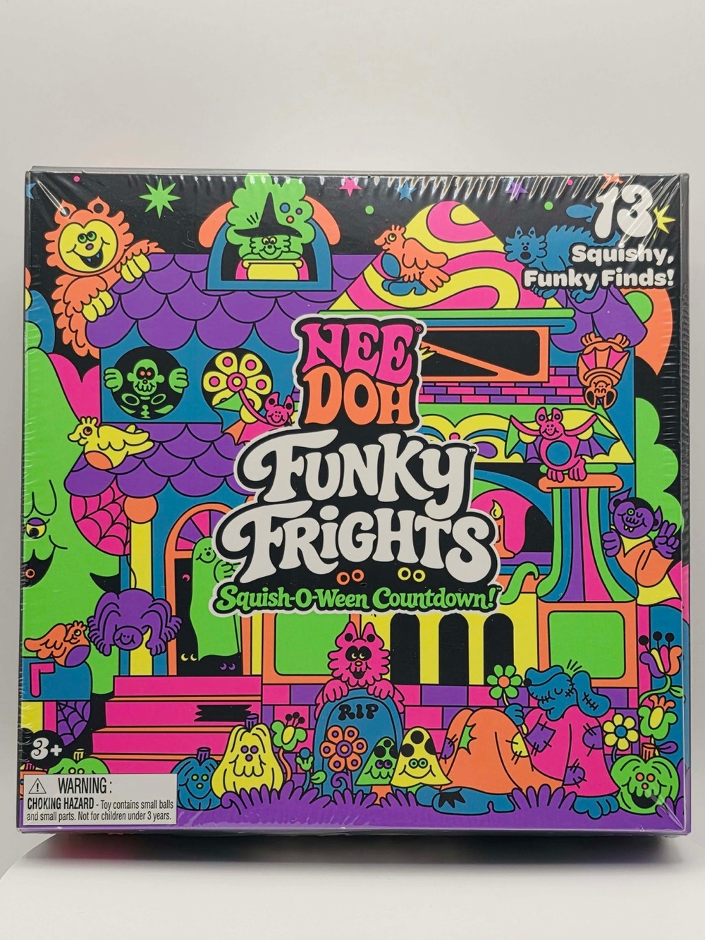 NeeDoh Funky Frights Squish-O-Ween Countdown - Halloween Calendar Fidget Toy New